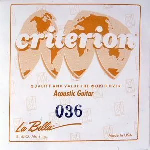 La Bella CGW036 Отдельная струна для акустической гитары, 036, стальной керн в бронзовой оплетке