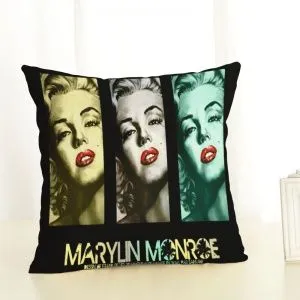 Чехол на декоративную подушку Мэрилин Монро 574707627634/20. Хлопок. Размер 45 х 45 см.