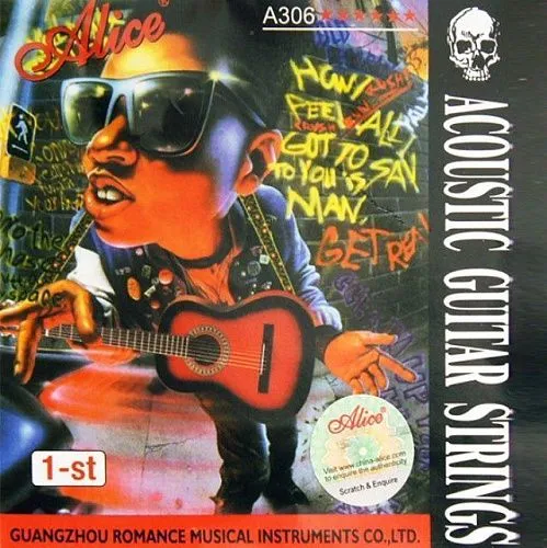 Alice A306-XL-1 Отдельная 1-я струна для акустической гитары, 010.