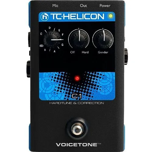 TC Helicon VoiceTone C1 Hardtune & Correction Напольная вокальная педаль эффекта коррекции тона.