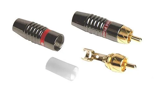 Invotone RCA500M RD Разъем на кабель RCA, красный.