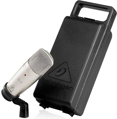 Behringer C-1U Конденсаторный микрофон со встроенным аудиоинтерфейсом.