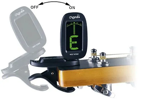 Cherub WST-630G Цифровой гитарный тюнер «прищепка».