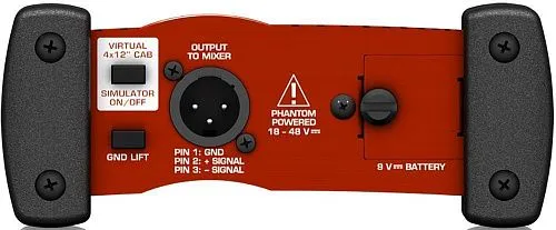 Behringer GI100 Активный гитарный DI-бокс с имитацией спикера. 