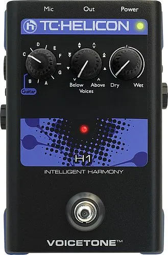 TC Helicon Voicetone H1 Вокальный гармонайзер в формате стомбокса.