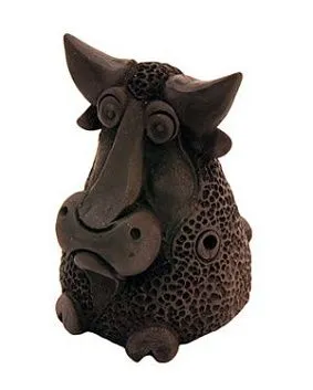 Керамика Щипановых SB03 Свистулька большая Бык.