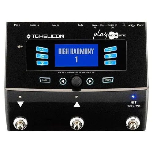 TC Helicon Play Acoustic Напольный вокально-гитарный процессор эффектов.