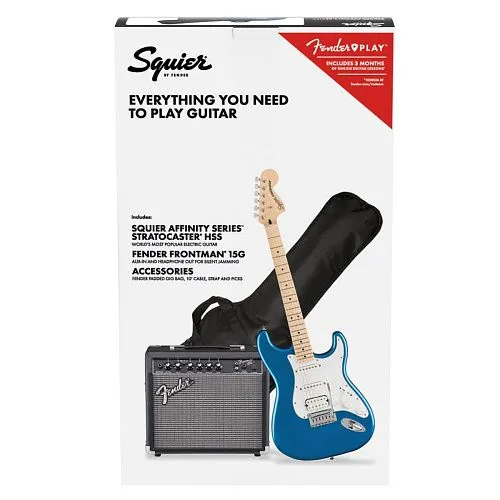 Fender Squier Affinity Stratocaster HSS Pack Lake Placid Blue Гитарный комплект.