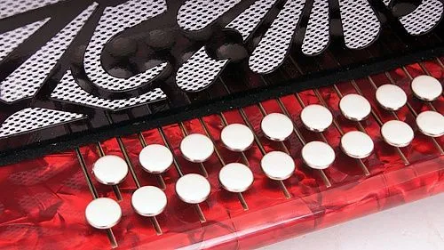 Гармонь "Тульская 301М 25х25-III-2" (Г-14)  с двумя подбородочными регистрами.