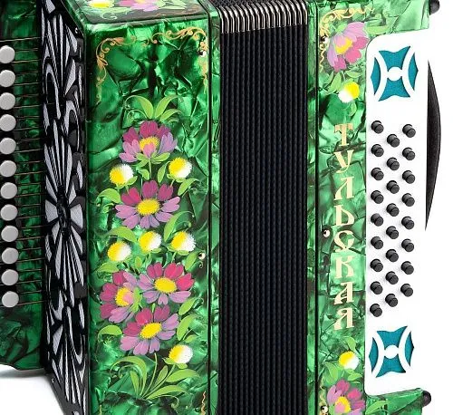 Гармонь "Тульская 301М 25*25-III" (Г-21) двухрядная, трехголосая.