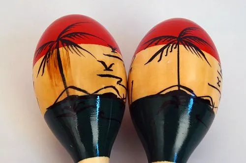 Fleet M1 Маракасы деревянные на ручке.