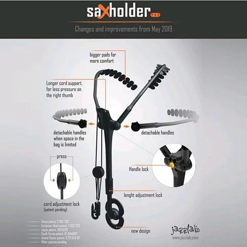 Jazzlab Saxholder PRO M Гайтан-держатель для саксофона.