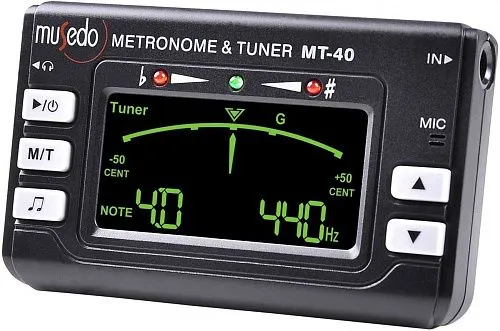 Musedo MT-40 Метроном, хроматический тюнер и тон генератор в одном компактном корпусе.