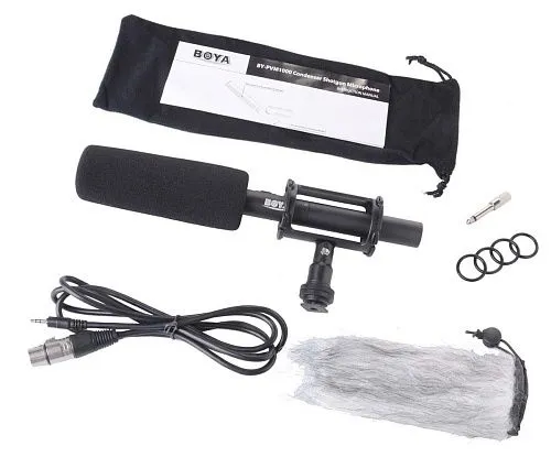 Boya BY-PVM1000 Компактный направленный микрофон-пушка.