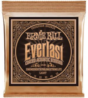 Ernie Ball 2548 (11-52) Everlast Coated Phosphor Bronze Light Комплект струн для акустической гитары