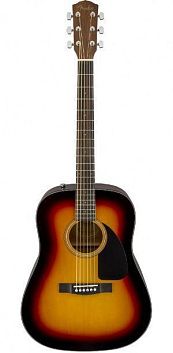 Fender CD-60 Sunburst Гитара акустическая.